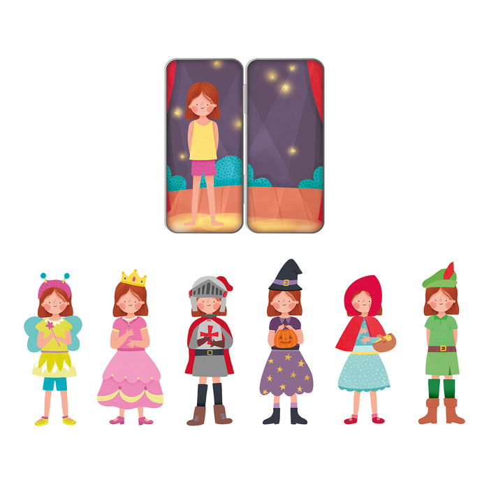 Apli Kids Caja Magnéticos Mix&Max Teatro 19710, Juego Didáctico con 30 Imanes para Niños +3 Años