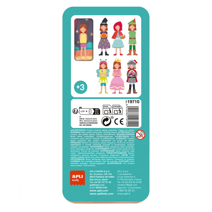 Apli Kids Caja Magnéticos Mix&Max Teatro 19710, Juego Didáctico con 30 Imanes para Niños +3 Años