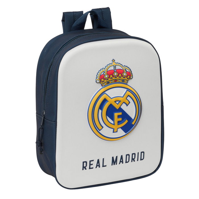 Safta Mochila de Guardería 3D Real Madrid con Bolsillo Rojo Safta Mochila de Guardería 3D Real Madrid con Bolsillo Rojo