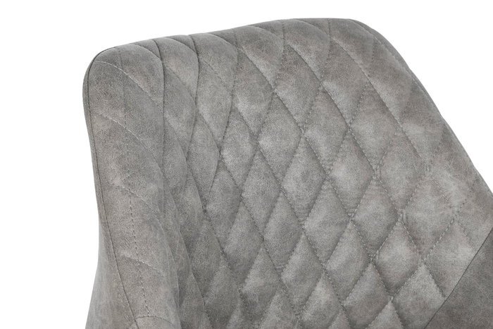 DKD Home Decor Silla Loft Gris Negro Microfibra Metal 58 x 83 x 55 cm