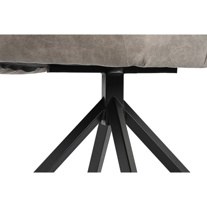 DKD Home Decor Silla de Microfibra y Metal Gris DKD Home Decor Silla de Microfibra y Metal Gris
