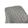 DKD Home Decor Silla de Microfibra y Metal Gris
