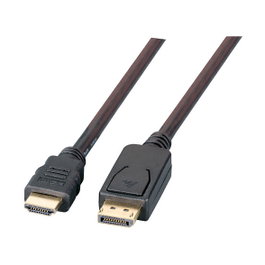 EFB Elektronik Cable DisplayPort a HDMI 3m Negro 4K @ 60Hz