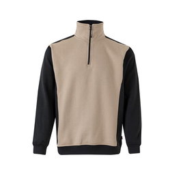 DUVER Sudadera Bicolor Beige Arena/Negra Tallas S-XL