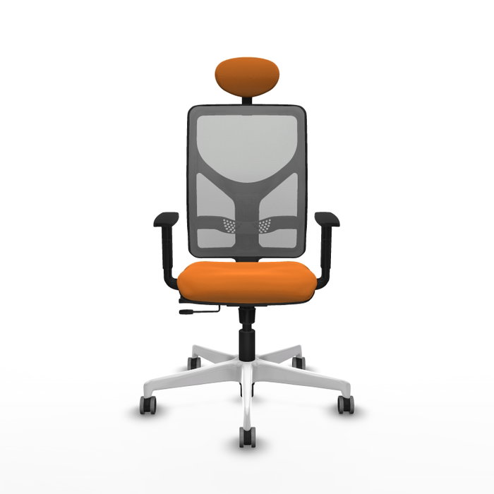 PIQUERAS Y CRESPO Silla de oficina Motilla Naranja y Gris