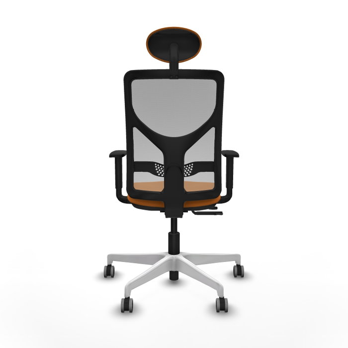 PIQUERAS Y CRESPO Silla de oficina Motilla Naranja y Gris