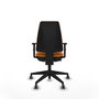 PIQUERAS Y CRESPO Silla de oficina Elche Naranja con Similpiel