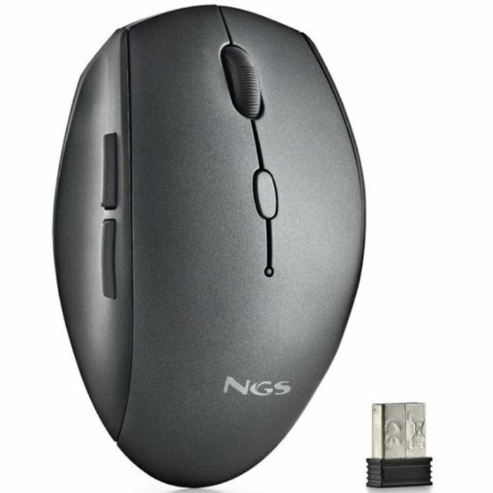 NGS Ratón Inalámbrico Bee Black 1600 DPI