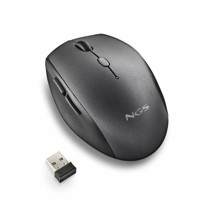 NGS Ratón Inalámbrico Bee Black 1600 DPI