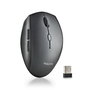 NGS Bee Black Ratón Inalámbrico Ergonómico Negro
