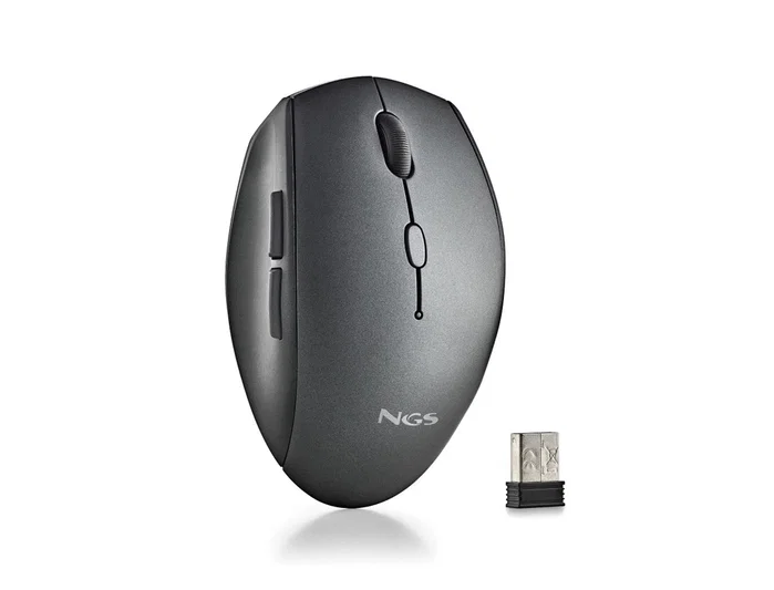 NGS Ratón Inalámbrico Bee Black 1600 DPI