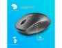 NGS Bee Black Ratón Inalámbrico Ergonómico