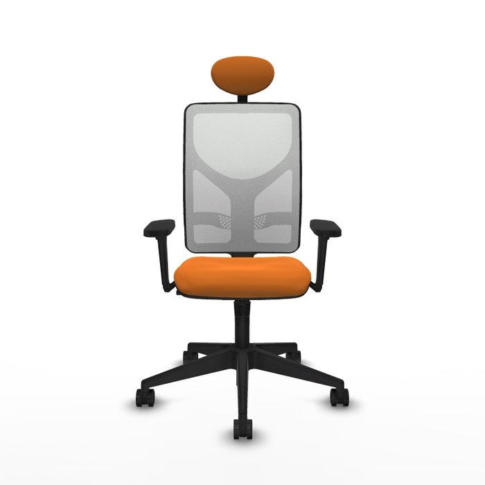 PIQUERAS Y CRESPO Silla de oficina Motilla Naranja y Blanco PIQUERAS Y CRESPO Silla de oficina Motilla Naranja y Blanco