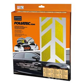 Foliatec FO33945 Pegatina para Coche Diseño Sombras Dorado 9x77cm (2 uds)