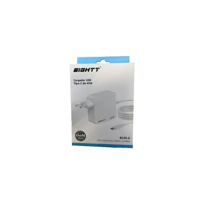 Eightt Cargador USB-C 45W GaN EC45-C Blanco Eightt Cargador USB-C 45W GaN EC45-C Blanco