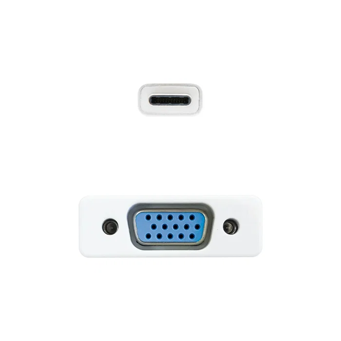 Nanocable Conversor USB-C a VGA 10.16.4101 Plata Nanocable Conversor USB-C a VGA 10.16.4101 Plata