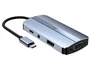 Leotec LEDS04 Docking Station 7 en 1, Base para Portátil USB-C con Power Delivery 100W, HDMI, VGA, USB 3.0, USB 2.0 y Salida Audio 3.5 mm, Gris