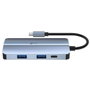 Leotec Docking Station 7 en 1 LEDS04 Azul