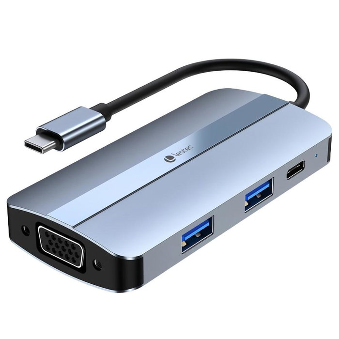 Leotec Docking Station 7 en 1 LEDS04 Azul Leotec Docking Station 7 en 1 LEDS04 Azul