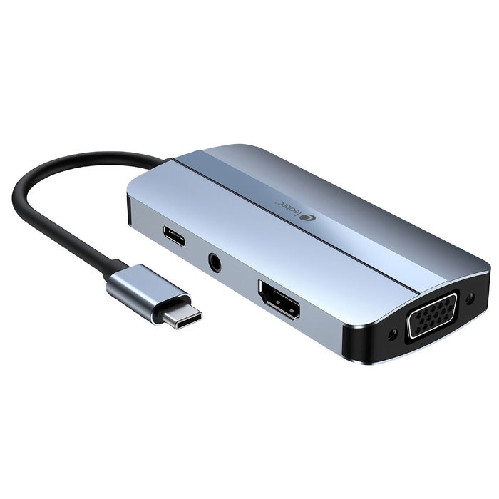 Leotec Docking Station 7 en 1 LEDS04 Azul Leotec Docking Station 7 en 1 LEDS04 Azul
