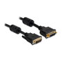 DeLOCK Cable de extensión DVI-I 24+5 Macho a Hembra 3 m negro