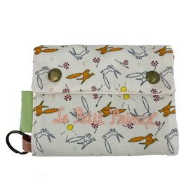 CYP BRANDS Billetera El Principito Cierre Metálico Compartimentos con Cremallera Bolsillo Monedas Anilla Colgar