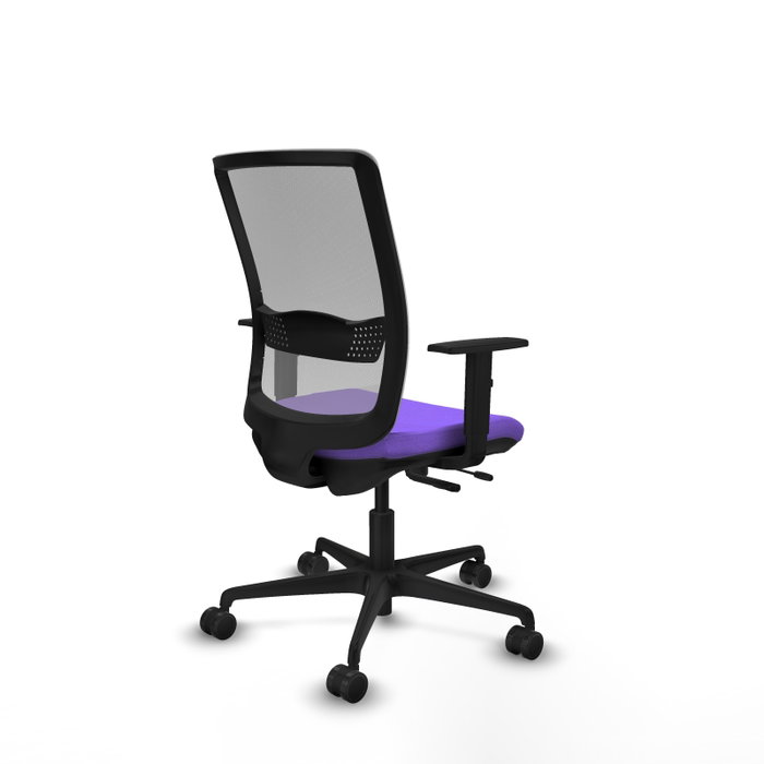 PIQUERAS Y CRESPO Silla de oficina Haches con mecanismo Sincro/Traslack Lila y Gris PIQUERAS Y CRESPO Silla de oficina Haches con mecanismo Sincro/Traslack Lila y Gris