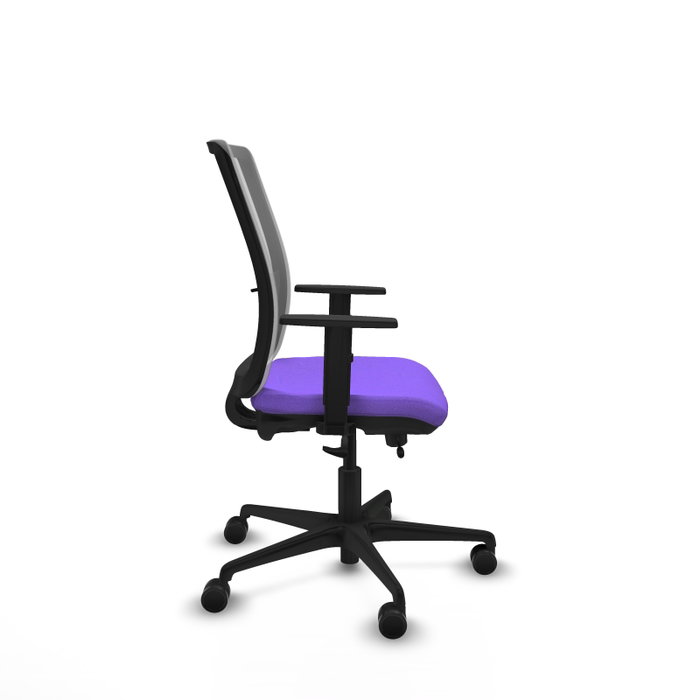 PIQUERAS Y CRESPO Silla de oficina Haches con mecanismo Sincro/Traslack Lila y Gris PIQUERAS Y CRESPO Silla de oficina Haches con mecanismo Sincro/Traslack Lila y Gris