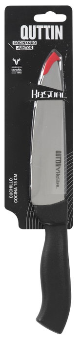 Quttin Cuchillo de Cocina 15 cm, Colección Kasual, Cuchillo Chef, Hoja de Acero Inoxidable (24 Unidades)