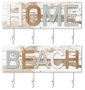DKD Home Decor Perchero de Pared de Madera y Metal Beach (Pack de 2, Surtido)