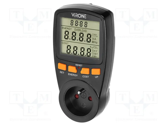 VIRONE Controlador de enchufe EM-4/B con pantalla LCD VIRONE Controlador de enchufe EM-4/B con pantalla LCD