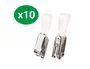 3loffice Pinza identificador 3l metálica pack de 10 unidades