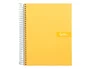 Liderpapel Cuaderno Espiral A4 Micro Crafty Amarillo 120 Hojas 90g Cuadro 5mm