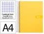 Liderpapel Cuaderno Espiral A4 Micro Crafty Amarillo 120 Hojas 90g Cuadro 5mm