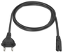 Aisens Cable de Alimentación Forma 8 CEE 7/16 Macho a C7 Hembra Negro 1,5m