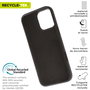 Muvit Funda Recycletek Liquid Silicone para Apple - Eco, Certificado GRS, Silicona Reciclada, Protección Antigolpes y Anti-huellas, Forro Microfibra, Eco Packaging