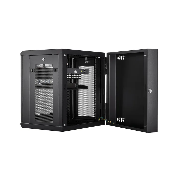 Startech Armario Rack 12U Abisagrado Negro Startech Armario Rack 12U Abisagrado Negro
