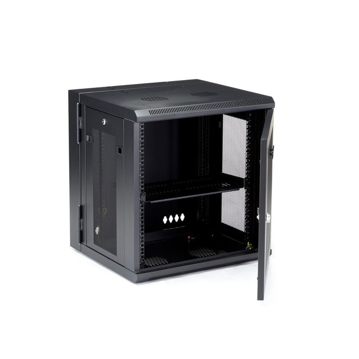 Startechcom Armario Rack de Pared 19 Pulgadas 12U 4 Columnas con Estante 1U RK12WALHM Startechcom Armario Rack de Pared 19 Pulgadas 12U 4 Columnas con Estante 1U RK12WALHM