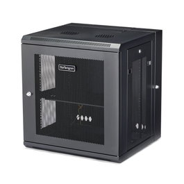 Startechcom Armario Rack de Pared 19 Pulgadas 12U 4 Columnas con Estante 1U RK12WALHM