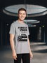 Radikal Revolution Camiseta RKE30202M Forever Young Diseño BMW E30 Homenaje Coche Mítico Gris Talla M
