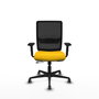 PIQUERAS Y CRESPO Silla de oficina Haches Amarillo/Negro