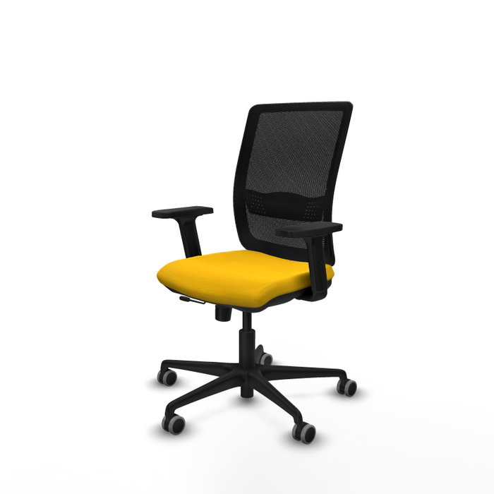 PIQUERAS Y CRESPO Silla de oficina Haches Amarillo/Negro