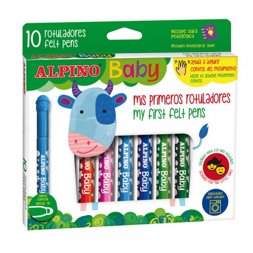 Alpino Estuche 10 Rotuladores Baby Multicolor Alpino Estuche 10 Rotuladores Baby Multicolor
