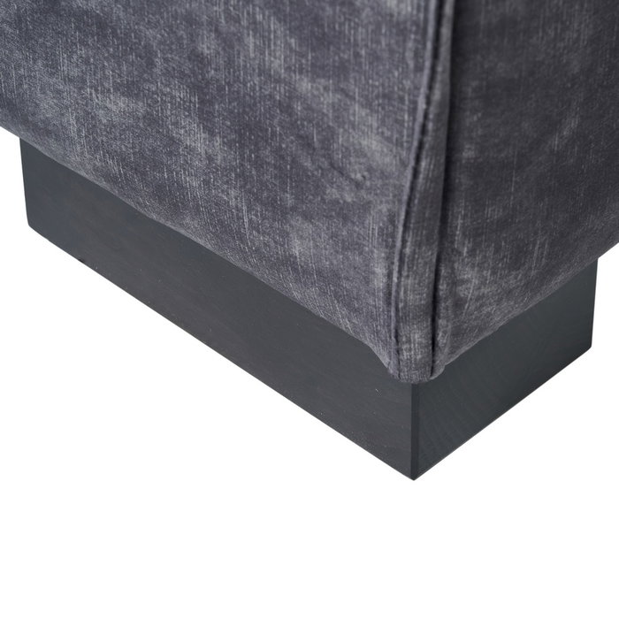 Sofá 3 Plazas Gris Oscuro Tejido Salón 230 X 93 X 97 cm Sofá 3 Plazas Gris Oscuro Tejido Salón 230 X 93 X 97 cm