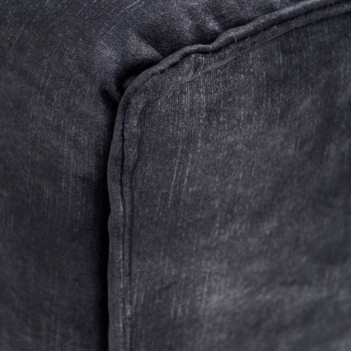 Sofá 3 Plazas Gris Oscuro Tejido Salón 230 X 93 X 97 cm Sofá 3 Plazas Gris Oscuro Tejido Salón 230 X 93 X 97 cm