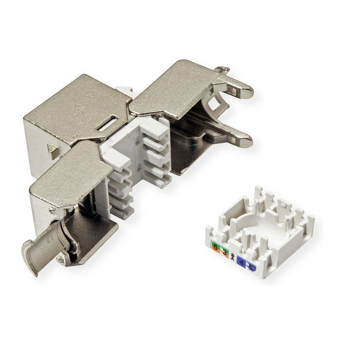 VALUE Conector Keystone RJ-45 Kat.6A Class EA blindado SuperSLIM sin herramientas VALUE Conector Keystone RJ-45 Kat.6A Class EA blindado SuperSLIM sin herramientas