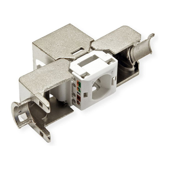VALUE Conector Keystone RJ-45 Kat.6A Class EA blindado SuperSLIM sin herramientas VALUE Conector Keystone RJ-45 Kat.6A Class EA blindado SuperSLIM sin herramientas