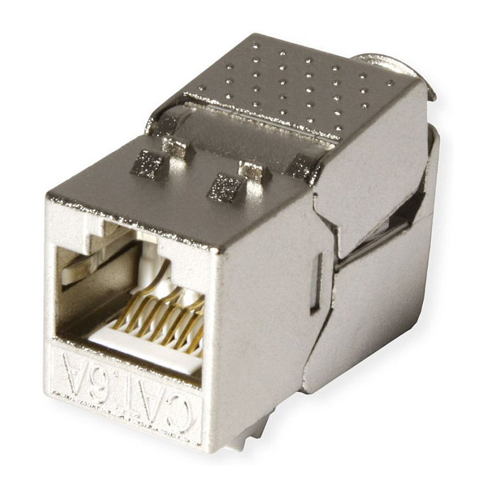 VALUE Conector Keystone RJ-45 Kat.6A Class EA blindado SuperSLIM sin herramientas VALUE Conector Keystone RJ-45 Kat.6A Class EA blindado SuperSLIM sin herramientas