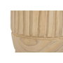 DKD Home Decor Jarrón de Madera de Paulownia Tallada Natural