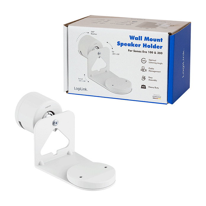 LogiLink Soporte de pared para Sonos Era 100 y Sonos Era 300, 1 unidad